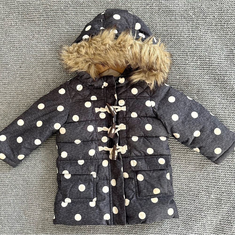 Baby Gap Winter Puffer Jacket with Fur Liner Size 2T